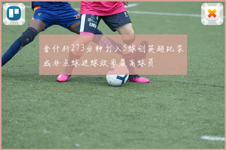 舍什科273分钟打入5球创英超纪录成非点球进球效率最高球员